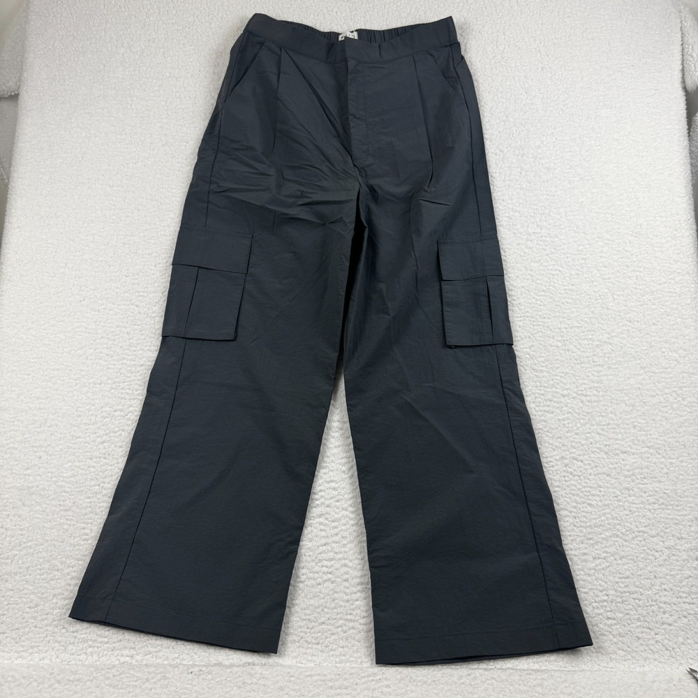 Wilo The Label Parachute Fly Cargo Pants Womens Medium Gunmetal Comfort Loose